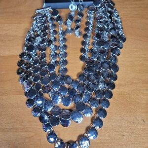 Paparazzi Silver Disc Necklace